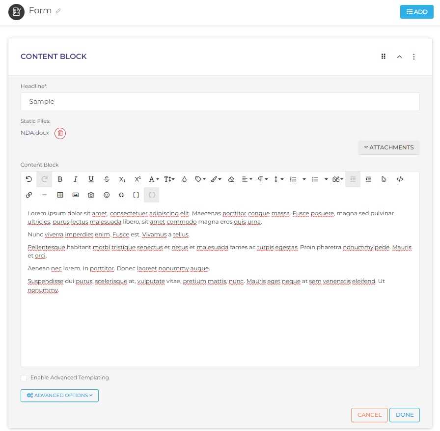 Content Blocks AUTTO